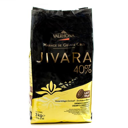 Valrhona Milk Chocolate Couverture Baking Discs 40% Jivara Lactee (6.6 (Best Valrhona Chocolate For Baking)