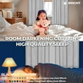 thumbnail image 5 of Superior Solid Blackout Curtain Panel, Set of 2, 8 Grommet Curtains 52" W x 96" L, Marshmellow, 5 of 11
