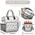 thumbnail image 5 of Unicorn and Star White Pattern Insulated Leakproof Lunch Box for Women, Large Lunch Bag for Tween Teen Adult, Loncheras Para Mujer for Work Beach Travel Picnic Camping, 5 of 6