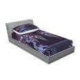 thumbnail image 2 of Ambesonne Nature Fitted Sheet & Pillow Sham Set, Dramatic Night, Twin, Purple, 2 of 2