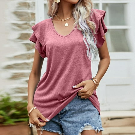 

Fopp Seller Plus Size Cute Printed Scrub Working Uniform Tops For Women Cross V-Neck Short Sleeve Fun T-Shirts Workwear Tee With Pockets Pink XXXXL