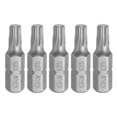 thumbnail image 1 of Uxcell 5pcs 1/4" Hex Shank T25 Head 1" Length Torx Screwdriver Bit, 1 of 6
