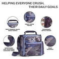 thumbnail image 2 of JAXX by Fit+Fresh, 5pc Meal Prep Lunch Bag, for Adults Insulated Lunch Bag, Camo Plum, 2 of 20