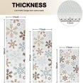 thumbnail image 4 of Light Christmas Snowflake Pattern Kitchen Rugs Sets Of 3,Kitchen Runner Rugs Non Skid Washable,Decorative Kitchen Floor Mats for Kitchen,Sink,Laundry,17"x30"+ 17"x47" + 17"x59", 4 of 6