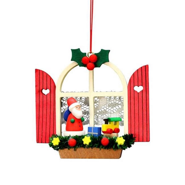 ULBR 10-0570 Christian Ulbricht Ornament - Window with Santa