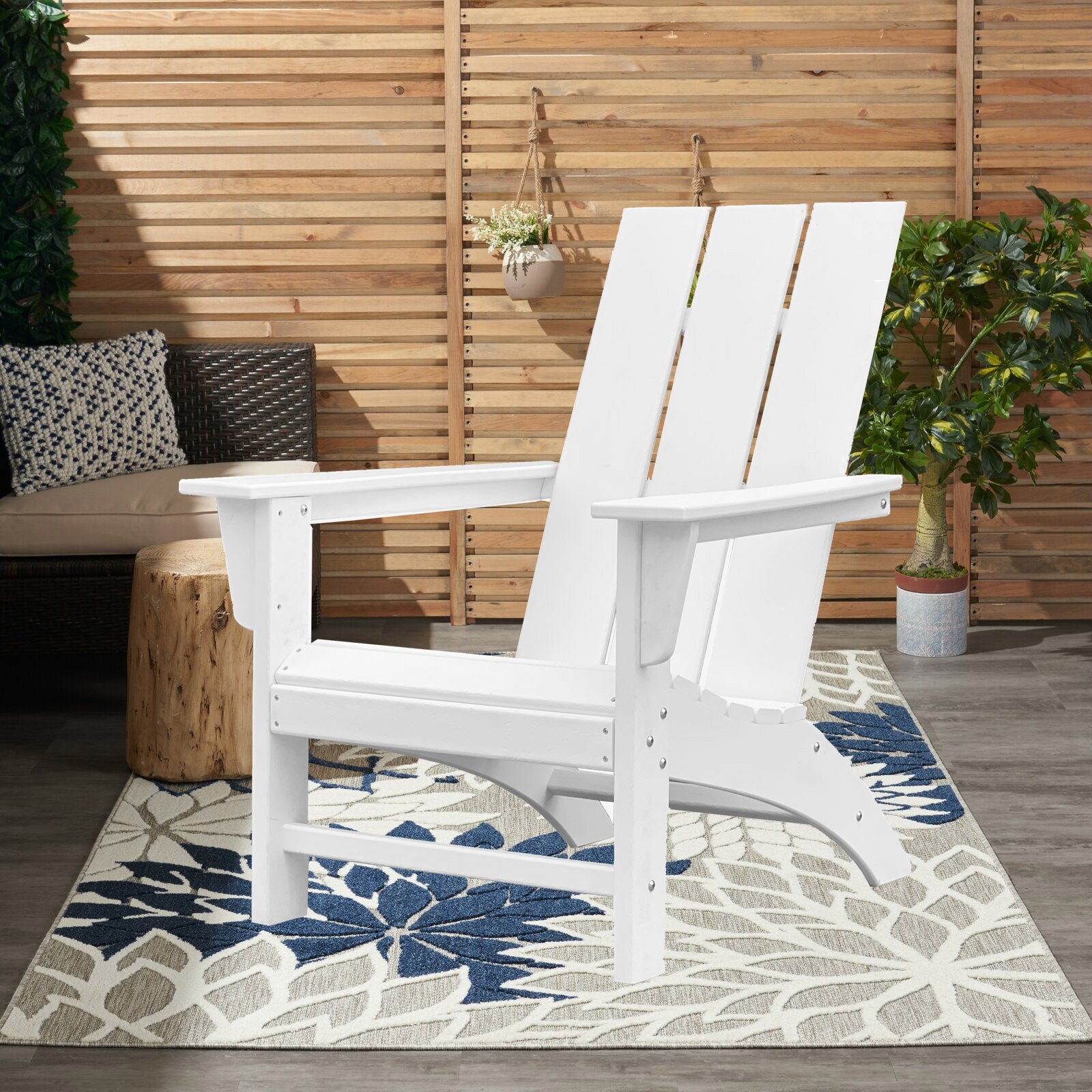 Garden Hdpe Poly/resin Adirondack Chair, Adult Assembly Required Yes