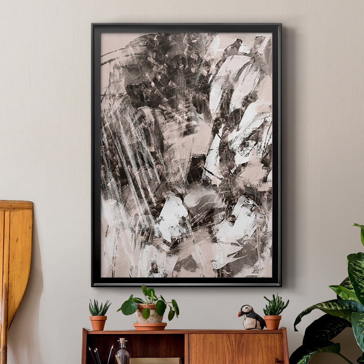 Blush Blackboard I Premium Framed Print, in Gold, Black, or Silver - Ready to Hang
