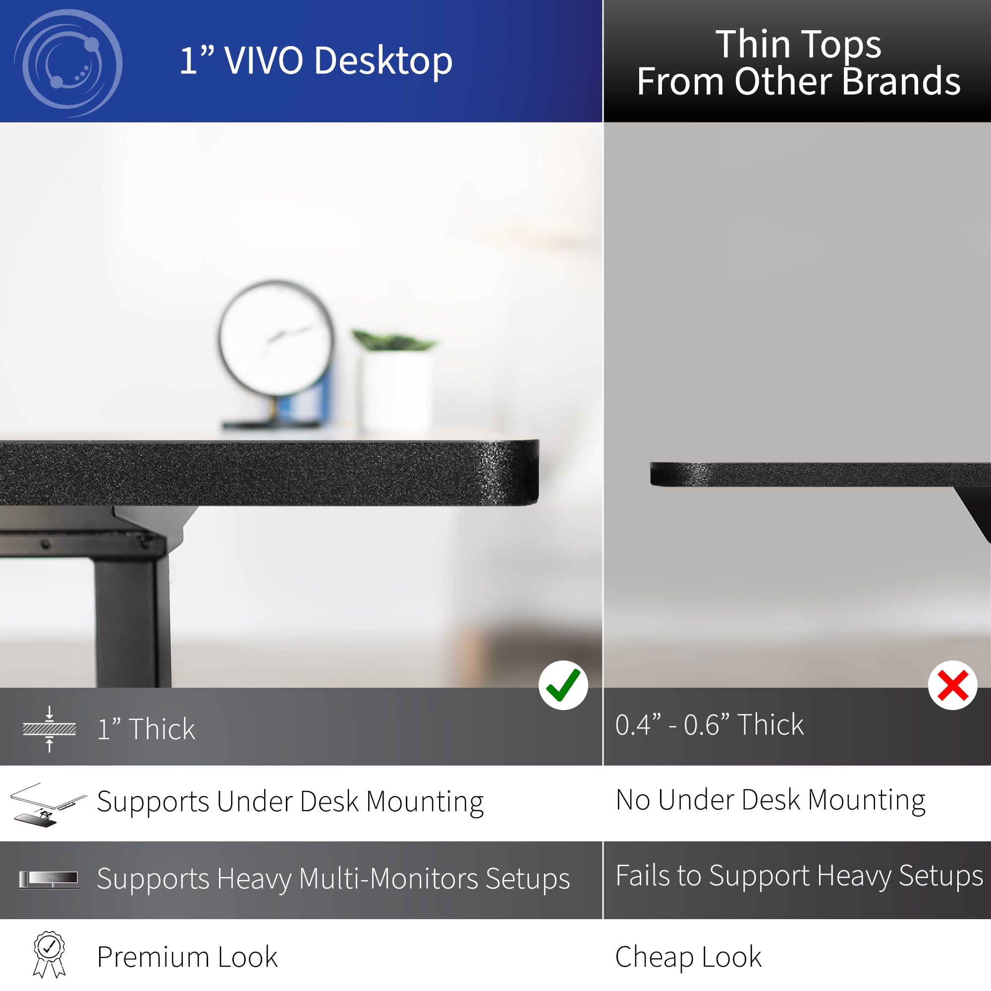 VIVO Dark Gray / White Electric 71" x 71" Curved Corner Stand Up Desk