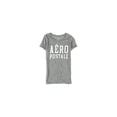 thumbnail image 1 of Aeropostale - Camiseta con adornos apilados para mujer, gris, extragrande Aeropostale Camiseta adornada, 1 of 1