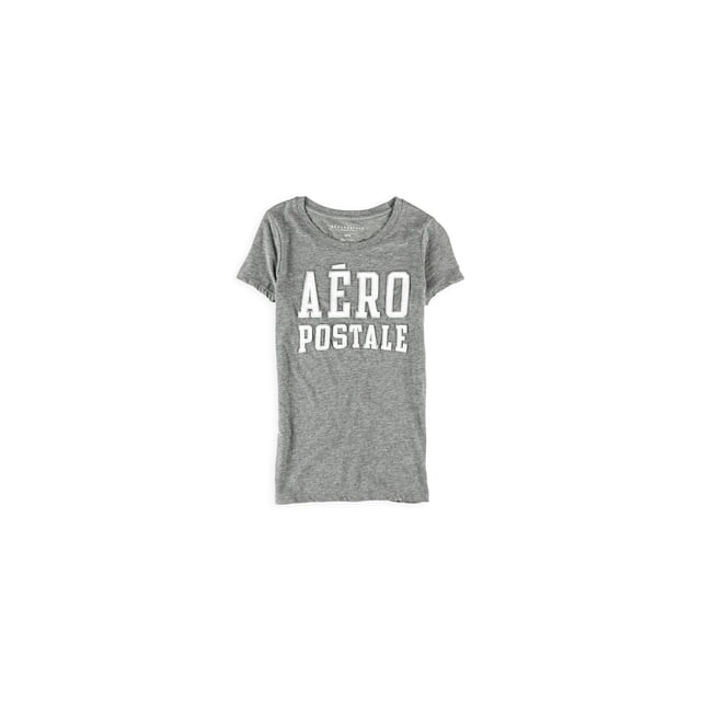 Aeropostale - Camiseta con adornos apilados para mujer, gris, extragrande Aeropostale Camiseta adornada