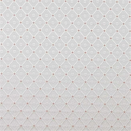 Mahogony Fabric - Designer Fabrics D139 54 in. Wide Silver, White And Mahogany Red, Diamond Brocade Upholstery Fabric