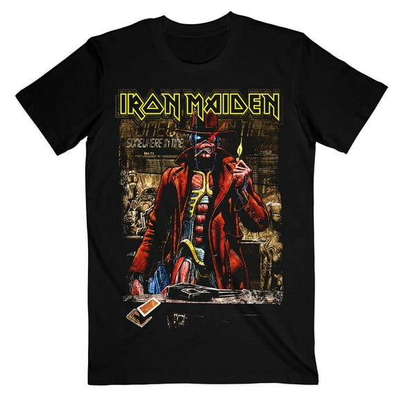 Iron Maiden Unisex T-Shirt Stranger Sepia (Small)