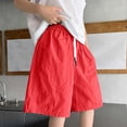 thumbnail image 4 of Red Boys Active Athletic Shorts 5-15Y, Nylon Spandex Moisture Wicking Relaxed Fit with Adjustable Drawstring & Side Pockets,Size 9-10 T, 4 of 6