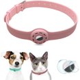 thumbnail image 1 of Soporte para collar Airtag para perros, collar Airtag para gatos con 1 protector de pantalla HD, collares de silicona suave para gatos de 9 a 19,5 pulgadas, perros pequeños y cachorros, compatible con, 1 of 5
