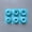Blue, variant on 1pc 6-cavity silicone different shapes spiral savarin shape cake candy chocolate mold kitchen handmade homemade baking tools