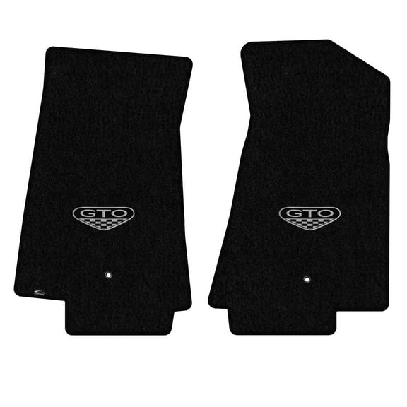 Lloyd Mats Custom Fit Floor Mats for Pontiac GTO 2004 LogoMat 2Pc Set Black
