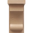 thumbnail image 2 of 5"W x 5"D x 10"H Wide Alma Rough Cedar Woodgrain TimberThane Corbel, Primed Tan, 2 of 6