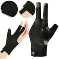 thumbnail image 6 of BLEEUS Left Hand Billiard Glove 3 Finger Snooker Cue Sport Glove Billiard Pool Glove(b) Sporting Supplies (B), 6 of 10