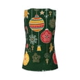thumbnail image 5 of Xecao Christmas print women's scoop neck, loose-fit workout tank tops for the gym., 5 of 9