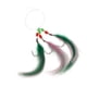 thumbnail image 3 of Señuelos de Pesca Perfecl con 3 Anzuelos y Plumas Flotante Rosa y Verde, 3 of 8