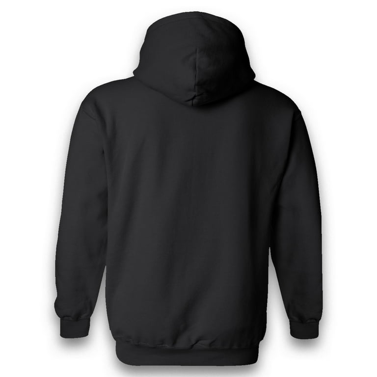 Gildan Men's Heavy Blend Hooded Sweatshirt - 5XL Black, 50/50 Cotton/Poly, Double-Lined Hood, Pouch Pocket 4 thumbnail image