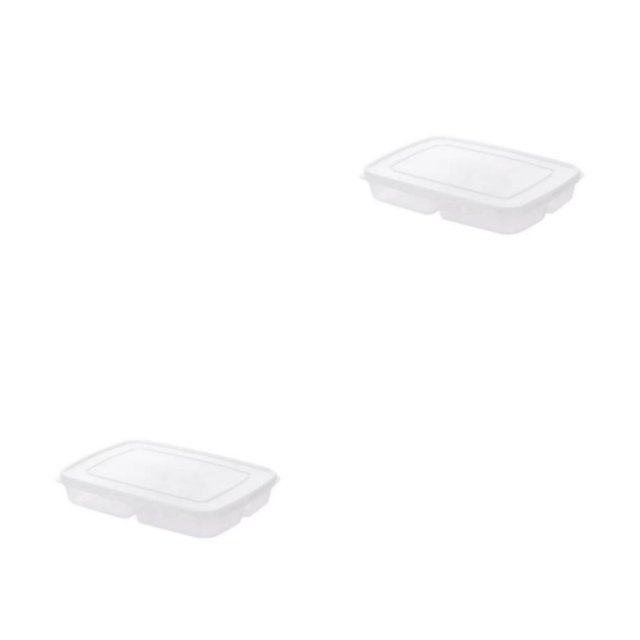 Transemion 1/2/3/5 Conteneurs de Stockage pour Réfrigérateur pour Viande Froide - Boîte de Rangement Grand et Durable Conteneur de Viande Froide 2 Pcs