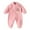 Pink, variant on Odeerbi Baby Infant Boys Girls Clothes Baby Jumpsuit Romper Plus Velvet Fall Winter Cotton Clothes Thickened Three-piece Children's Suit Pink 3-6 Months