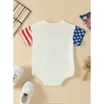 thumbnail image 3 of 4th of July Baby Boys Girls Romper Independence Day Outfit American Flag Bodysuit Toddler Patriotic clothes, 3 of 9