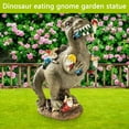 thumbnail image 4 of Garden Gnome Statues Outdoor Decor Dinosaur Eating Gnomes Garden Art Decoration, 4 of 6