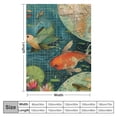 thumbnail image 4 of Orinice Birds Water Lilies World Map Warm Lightweight Blanket Soft Fleece Blankets for All Seasons - Multiple Sizes Available 60x80in, 4 of 6