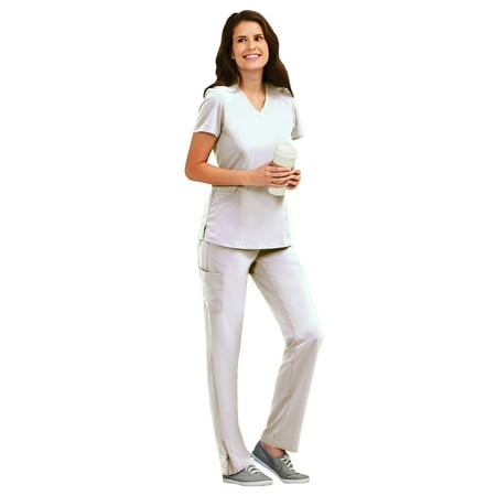 

Maevn Pure Women s Modern V-Neck Top & Modern Yoga Pant Scrub Set