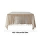 thumbnail image 3 of Mantel de Ganchillo, Cubremesa Tejido, Diseño Tejido con Flecos, 150cm x 150cm, Tela de Poliéster para Mesa de Comedor, Fiestas y Decoración del Hogar, 3 of 6