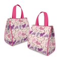 thumbnail image 2 of Pioneer Flower Floral Print Pattern Insulated Lunch Bag for Women & Adults,Large Portable Soft Cooler Lunch Bag,Thermal Food Storage Tote with Pearl Cotton,8.66L,8.75x5.75x9.5 Inch, 2 of 6