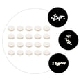 thumbnail image 3 of Raindrops 20Pcs White Guitar Fret Markers Easy Install Guitar Dot Stickers for Multiple String Instruments, 3 of 8