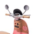 thumbnail image 4 of LightingGo 12V Electric Motorcycle Battery Kids Ride,3-Wheel Toy w/Bluetooth Music USB Backseat Portable Storage LED Headlight For Kids 3-6(Pink), 4 of 8
