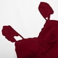 thumbnail image 7 of CAIXIA Bathrobes For Women Knit Elegant Satin Lace Trim Deep V Neck Padded Bust Suspender Nightdress for Women Comfortable Homewear Gown, 7 of 7