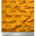 thumbnail image 1 of Soimoi Poly Georgette Fabric Bull Dog Print Fabric by The Yard 42 Inch Wide, 1 of 3