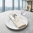 thumbnail image 4 of Unique Bargains 12Pcs Cotton Washable Dinner Cloth Napkins Beige 18x18inch, 4 of 6