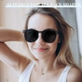 thumbnail image 5 of Polarized Mini Folding Sunglasses for Women Men, UV400+ Protection Oversized Black Oval Eyewear,Trendy Sunglasses for Driving Outdoor Beach Fishing Working , Easy Carry, 5 of 6
