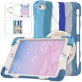 thumbnail image 4 of XYX Case for iPad Mini 5/4 Generation 7.9 inch with 360 Degree Rotating, Hand Strap, Shoulder Strap, Colourful Blue, 4 of 7