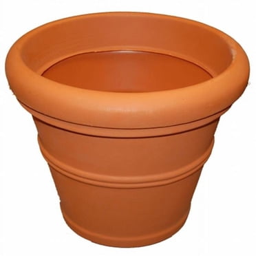 Tusco TUSRR30ES 30 in. Rolled Rim Planter, Espresso, 1