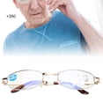 thumbnail image 1 of Gafas de Filtro de Luz Azul Lentes para hombres y mujeres, gafas multifocales progresivas para presbicia, lectores plegables, incluye estuche para gafas(+350) lectura para Higoodz Belleza saludable, 1 of 7