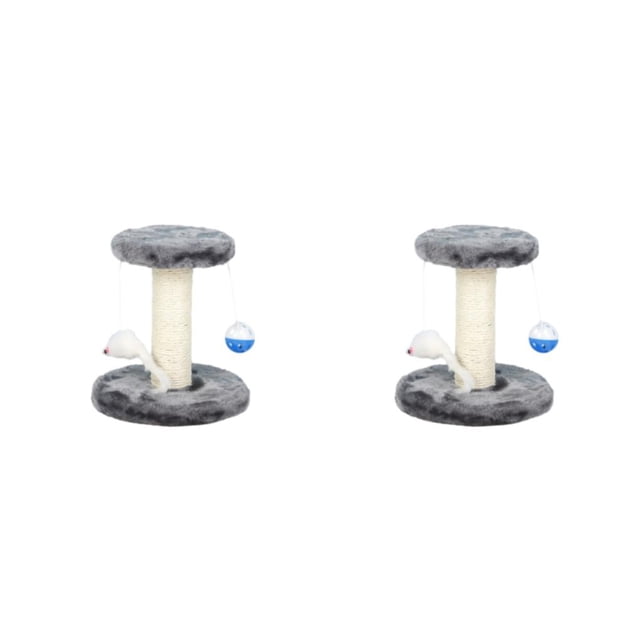 Methold Árbol único para gatos con bolas colgantes para rascar y escalar Marco de rascador Post Jumping Playing Type1 NO1