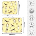 thumbnail image 4 of Cartoon Yoga Dog Beagle Drying Dish Mat Quick Drying Absorbent Soft Durable for Kitchen 18" x 24", 4 of 10