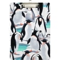 thumbnail image 2 of FMSHPON Watercolor Penguin Group Clipboard Hardboard Wood Nursing Clip Board and Pull for Standard A4 Letter 13x9 inches, 2 of 8