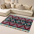 thumbnail image 1 of DouZhe Bohemian Southwestern Native Retro Pattern Area Rugs Non-Slip Machine Washable Floor Mat, Modern Style Carpet Doormat, 63x48 inches, 1 of 6