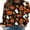 Black Pumpkin Ghost Moon, variant on Sunisery Women's Halloween Graphic Sweatshirts, Cute Kawaii Ghost Pumpkin Pullover Crewneck Sweatshirt Tees Shirts
