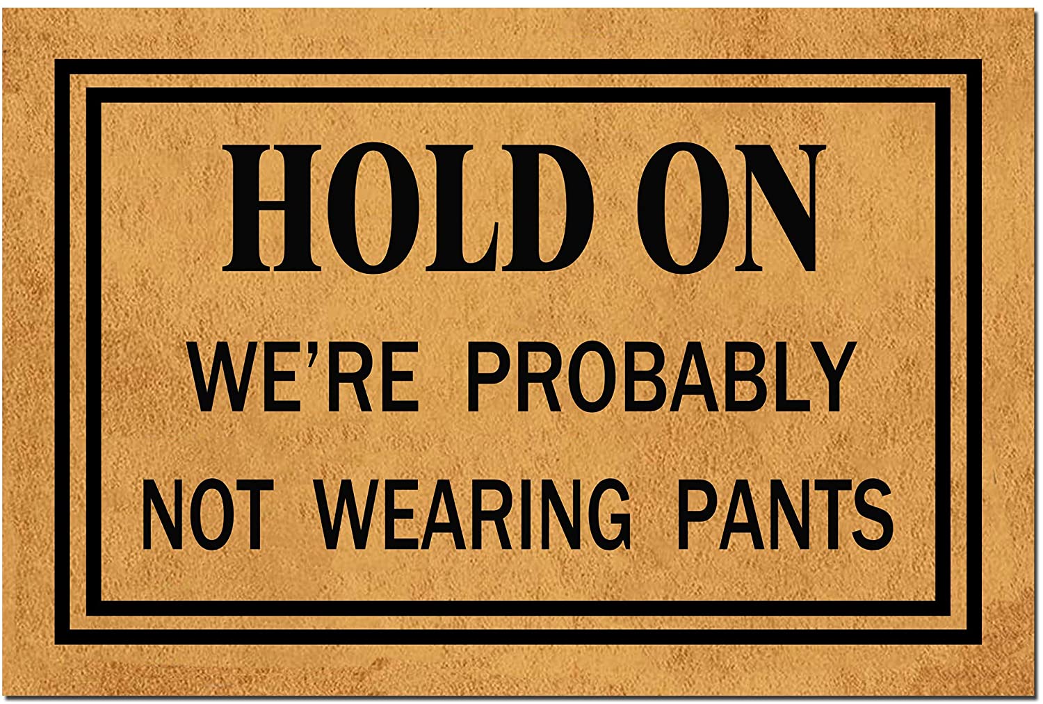 Wearing Pants Door Mat Entrance 