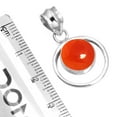 thumbnail image 2 of Natural Carnelian Pendant 925 Sterling Silver Handmade Jewelry, 2 of 4