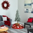 thumbnail image 7 of Nearly Natural 5' Prelit Flocked Pine Artificial Christmas Tree, 7 of 7